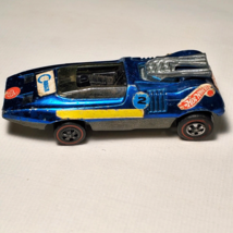 1969 Redlines Hot Wheels Mattel Peeping Bomb Blue Diecast Car Silver Hdl... - £44.80 GBP