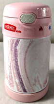 Thermos 16-ounce FUNtainer Food Jar with Spoon in Pink Marble - £15.17 GBP