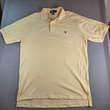 Ralph Lauren Polo Shirt L Yellow Cotton Short Sleeve Classic Pony Logo - $23.93 CAD