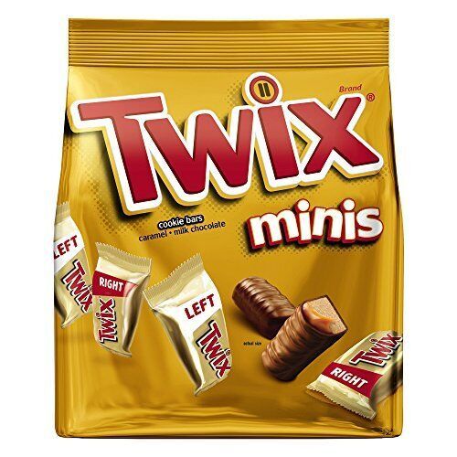 TWIX Minis Size Caramel Chocolate Cookie Candy Bars Bulk Pack Sharing Size 9.... - $45.18