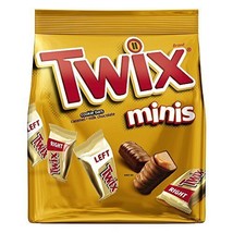 TWIX Minis Size Caramel Chocolate Cookie Candy Bars Bulk Pack Sharing Si... - £35.69 GBP
