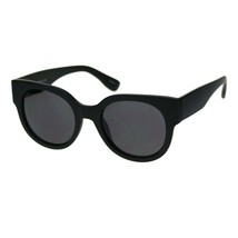 Womens Round Horn Rim Sunglasses Trendy Retro Fashion Shades UV 400 - £9.69 GBP