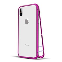 Transparent Metal Magnetic Absorption Case Cover for iPhone XR 6.1″ PURPLE - £7.42 GBP