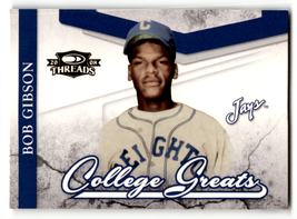 2008 Donruss Threads College Greats #10 Bob Gibson NM-MT ID:60903 - £4.33 GBP