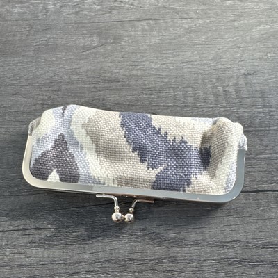 Spartina Daufuskie Island Olive Green Beige Gray Design Kisslock Coin Purse Item image 5