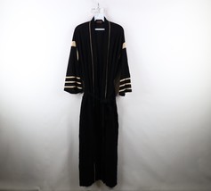 Vtg 60s Streetwear Mens OSFA Striped Velour Belted Bath Robe Smokers Rob... - €51,92 EUR