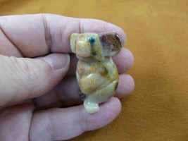 Y-KOA-26) little white red tan KOALA Australia figurine SOAPSTONE PERU k... - £6.76 GBP