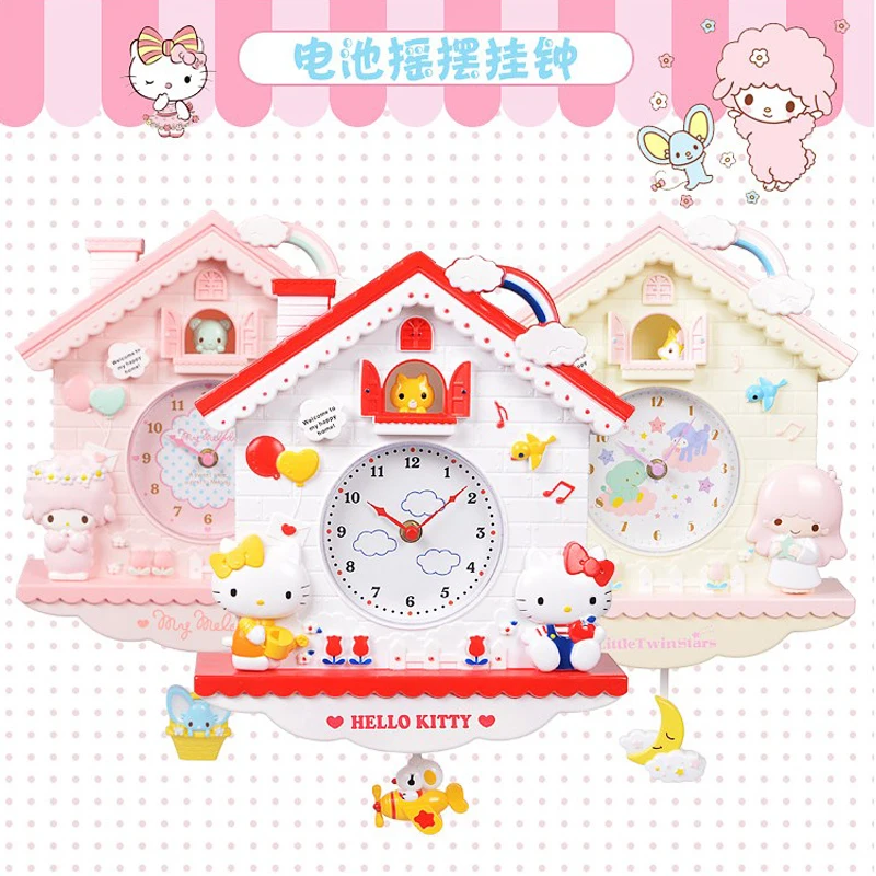 Kawaii Sanrio Accessories Cartoon Hello Kittys My Melody Cinnamoroll Swing Wall - £22.74 GBP