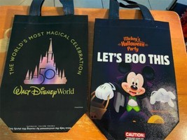 (2) Walt Disney World Halloween Trick or Treat Bag Mickey Mouse 50th Ann... - £6.84 GBP