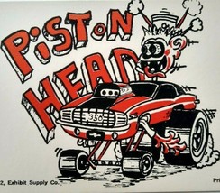 Hot Rod Postcard 350 Piston Head Car Beatnik Monster Custom Racer Coin-Op Card - £12.77 GBP