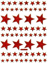 Star Stars Kindergarten Sticker Decal Size 13x10cm/5x4inch Glitter Metal... - $3.49