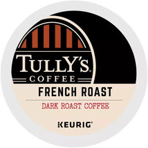 TULLY'S FRENCH ROAST EXTRA BOLD DARK ROAST COFFEE KCUPS 10CT - $16.49
