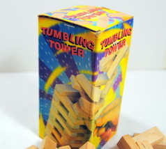 Tumbling Tower Block Game Toppling Wood Stacking Game For Family Fun - £8.94 GBP