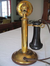 EARLY 1900&#39;S RARE ANTIQUE CANDLESTICK UPRIGHT TELEPHONE -NORTHERN ELECTR... - £279.77 GBP