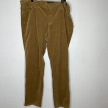 Ralph Lauren Pants 20W Tan Corduroy Straight Leg High Rise Classic Womens - £23.97 GBP