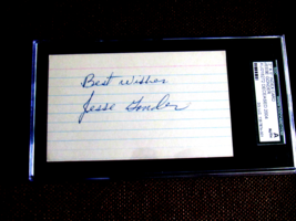 JESSE GONDER 1961 WSC NEW YORK YANKEES SIGNED AUTO VINTAGE INDEX SGC BEAUTY - $1,311.55 MXN