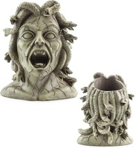 Flower Pot By Darware In The Shape Of A Miniature Resin Medusa Head. - £26.10 GBP