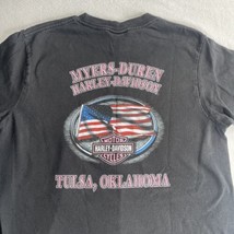 Harley Davidson Shirt Women M Tulsa, Oklahoma Motorcycles 2009 Black Pink ￼biker - £9.95 GBP