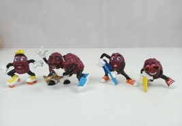 Vintage 1987  Applause Lot of 5 California Raisins 2&quot; Vinyl Figures No D... - $14.84