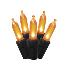 Orange Lights, 50CT, LED Minis, 9.5Ft, Halloween Indoor/Outdoor, by - $14.48