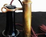 Western Electric Brass Candlestick Rotary Dial Circa 1915 Operational - $445.50