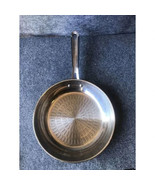 Pre-Owned Vintage T-Fal Stainless Steel 11” Round Frying Pan Skillet Coo... - £13.12 GBP