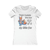 Women&#39;s Funny Fox T-shirt | Think Outside the Box With Charm | Fox T-shirt| - £23.00 GBP+