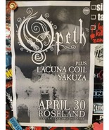 Vtg Opeth Lacuna Coil Yakuza Rock Band Tour Concert Poster Roseland Thea... - £18.97 GBP