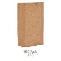 500 General #10 Grocery Kraft Paper Brown Bags 35 lbs Capacity  Eco-Frie... - $22.53