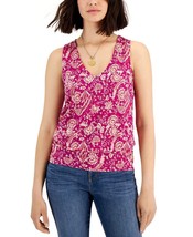 $40 Inc International Concepts Womens Printed Sleeveless Top Pink Size Large - £7.37 GBP