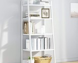 50Cm Wide Floor-Standing Bookcase, White, Iotxy 5 Tier Open Bookshelf, S... - $103.99