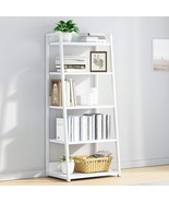 50Cm Wide Floor-Standing Bookcase, White, Iotxy 5 Tier Open Bookshelf, S... - £81.77 GBP