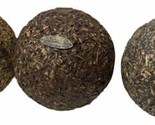 Naturecast Decorative Wood Chips Ball Orb Sphere Set Of 3 Rustic Cabin D... - £22.66 GBP