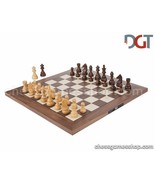DGT Walnut Board NON-Electronic with Timeless Pieces - Tournament Chess ... - £276.58 GBP