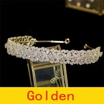 Luxury zirconia crown elegant bride wedding wedding hair accessories headband we - £91.79 GBP