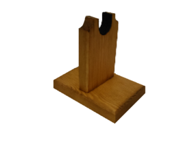 Light Rustic Wooden Gun Rack Revolver Handgun Pistol Stand Display - $9.99