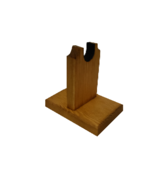 Light Rustic Wooden Gun Rack Revolver Handgun Pistol Stand Display - $186.06 MXN