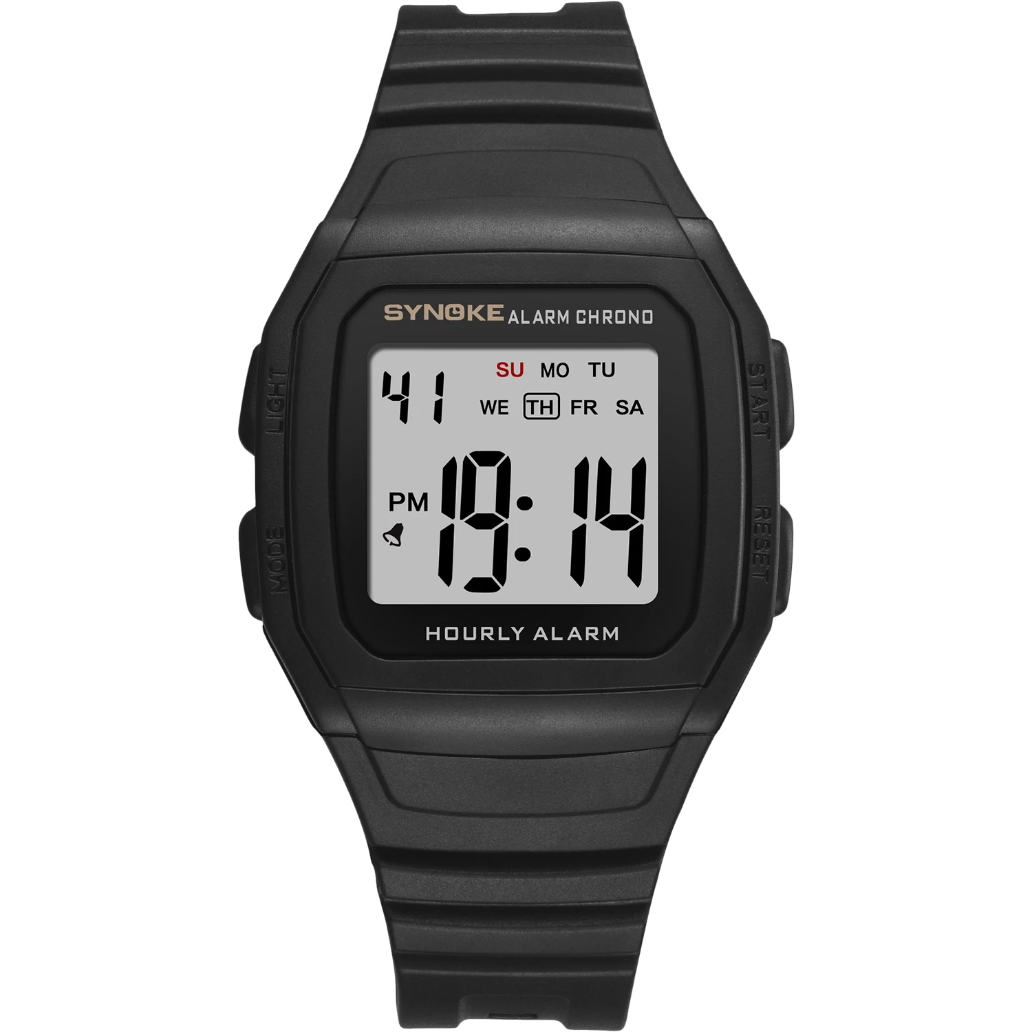 SYNOKE   for Men  Casual Waterproof Black Watch LED Digital Watch Relojes Men  R - £53.94 GBP