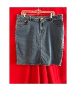 Jaclyn Smith Denim Mini Skirt Blue Jean Casual Spring Summer Fashion siz... - £13.30 GBP