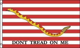 Quality 3&#39;x5&#39; &quot;Don&#39;t Tread on Me&quot; 1st U.S. Naval Jack American FLAG - £3.85 GBP