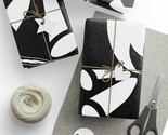 Custom wrapping paper lets get toasted black white campfire design 90gsm fine art thumb155 crop