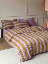 Dopamine Dream Stripe Bedding Set with Pillowcases &amp; Fitted Sheet - €242,39 EUR