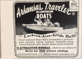1952 Print Ad Arkansas Traveler Aluminum Boats Southwest Mfg Little Rock,AR - $6.99
