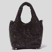 Luxury Diamonds Basket Bag For Women Black - £29.56 GBP