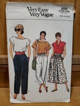 Vintage 1985 Very Easy Very Vogue #9303 Womens Skirt-Flared &amp; Pants sz 1... - £18.17 GBP