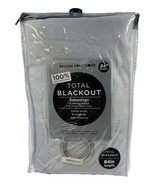 Design Solutions Total Blackout Sebastian  Grommet Panel 50&quot;X 84&quot; Gray - $420.55 MXN