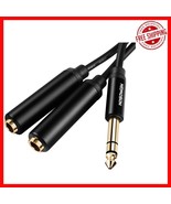 High-Fidelity 1/4&quot; Splitter Cable - Durable Aluminum for Studio &amp; Live Use - $31.66 CAD