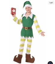 Christmas Jingles The Elf Costume Santa&#39;s Helper Outfit Boys Girls Child Bells - £15.33 GBP