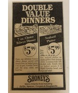 1980s Shoney’s Restaurant Vintage Print Ad Advertisement Atlanta Newnan PA1 - $7.91