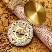 Compass Retro Pocket Compass EDC Outdoor Hiking Camping - $14.50